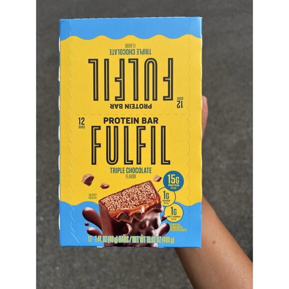FULFIL Protein Snack Bars Triple Chocolate 15g Protein 12 Count Expired May 2025 - Picture 11 of 16